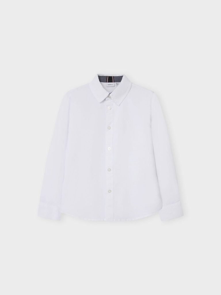 Kid Boy Name it Nkmnewsa White Cotton Shirt