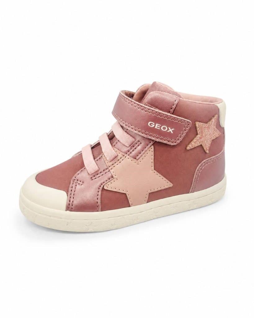 Geox Baby Girl Pink Star Booties B561MG