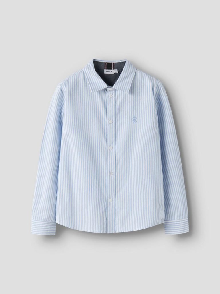 Kid Boy Name it Nkmnewsa Blue Striped Shirt