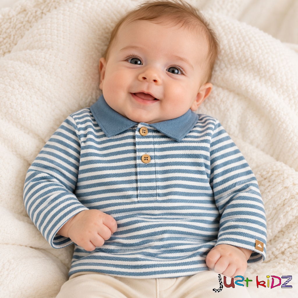 Newborn Boy Name it NbMolai Blue Polo Shirt