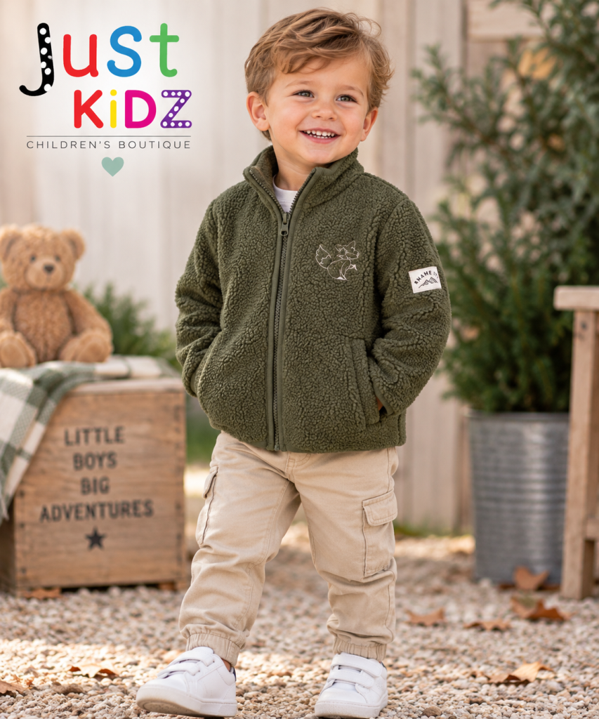 Mini Boy Name it Nmmoswalde Green Teddy Fleece