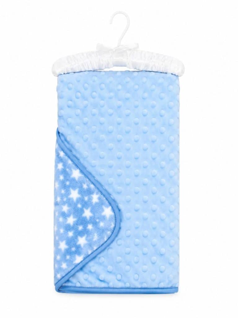 Baby Luxe Blue Twin Layer Blanket