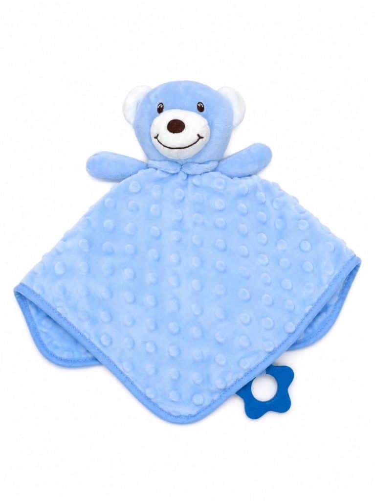 Baby Luxe Blue Twin Layer Teddy Comforter
