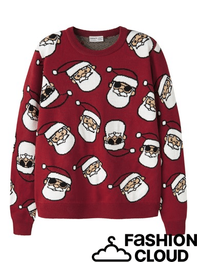 Kid Boy Name it Nkmrico Red Santa Christmas Knit Jumper