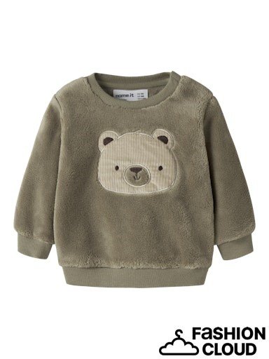 Newborn Boy Name it Nbmoliwe Teddy Sweatshirt