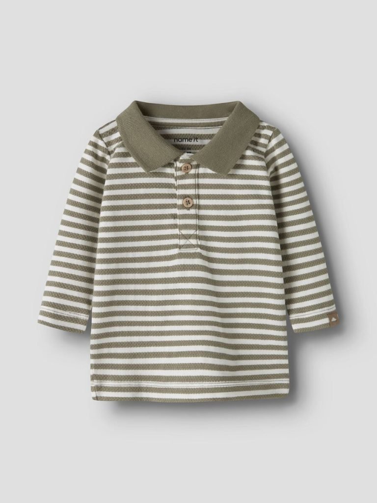 Newborn Boy Name it Nbmolai Green Polo Shirt