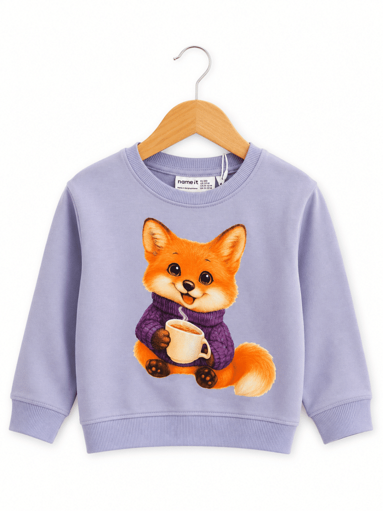 Mini Girl Name it Nmfvotea Lilac Fox Sweatshirt