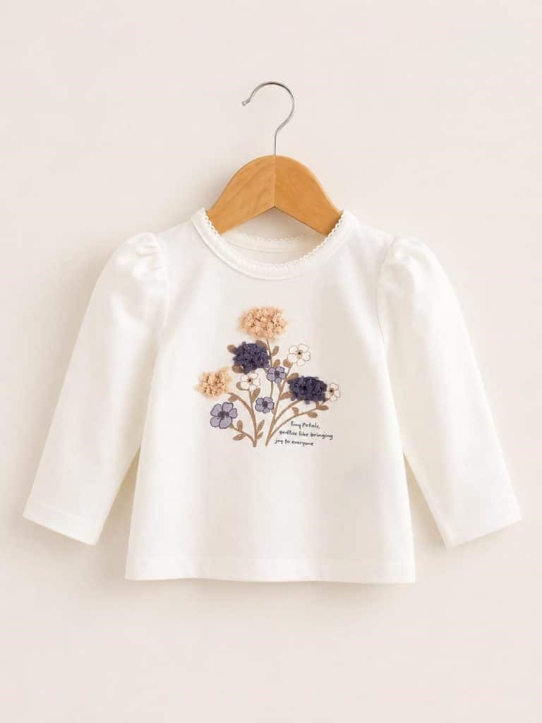 Newborn Girl Name it Nbfnulla White Floral Top