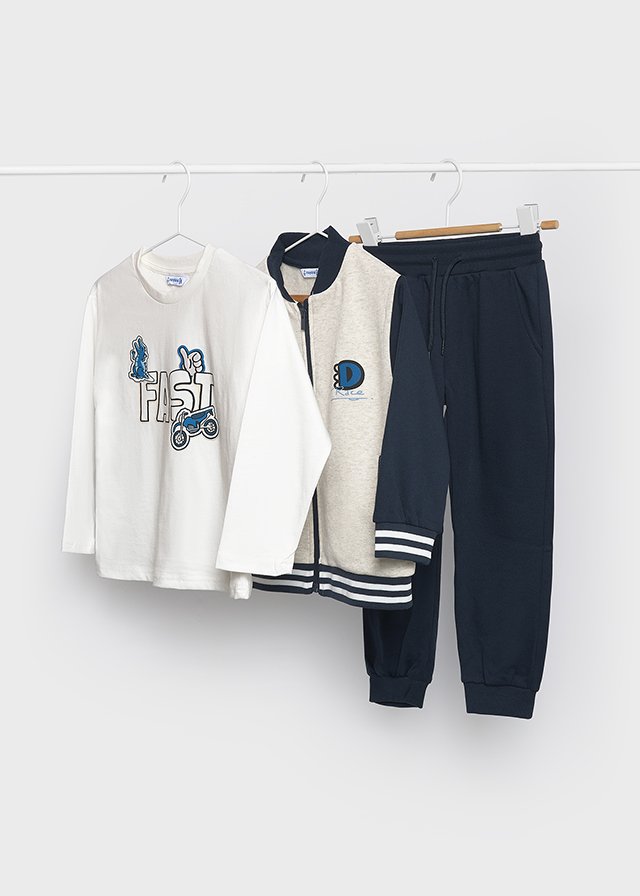 Boys Mayoral 3 Piece Navy Tracksuit 4807