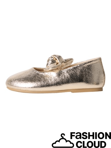 Girls Name it Gold Ballerinas - Image 2