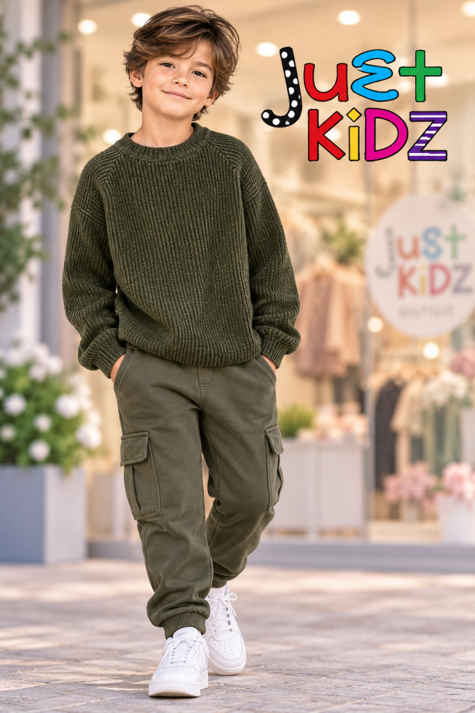 Name it Nkmroslo Dark Green Knit